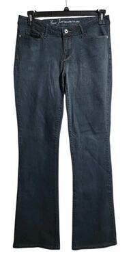 Guess Belmont Flare Women's 31 Stretch Denim Jeans Dark Wash Blue Classic Basic